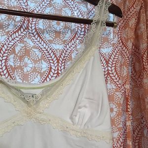 American Eagle White and Cream Cami Undershirt✨ Y2k